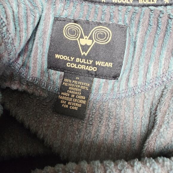 Wooly Bully Wear Colorado Pullover Sweater Size M Gray Velour Convertible Neck - Picture 6 of 7